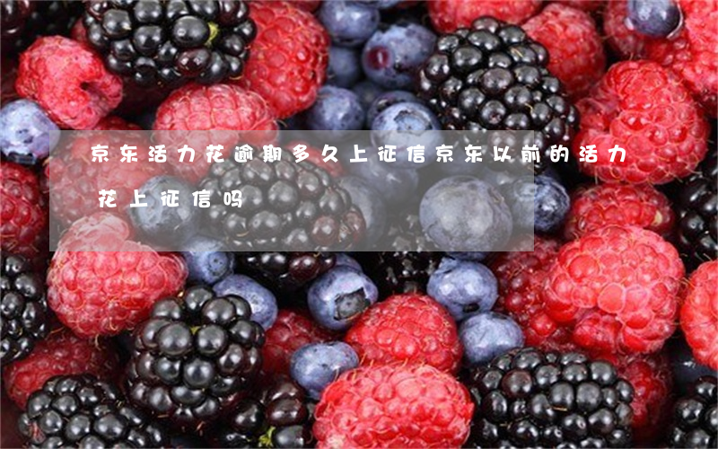 京东活力花逾期多久上征信(京东以前的活力花上征信吗)