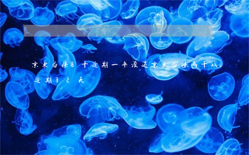 京东白条8千逾期一年没还(京东白条两千八逾期32天)