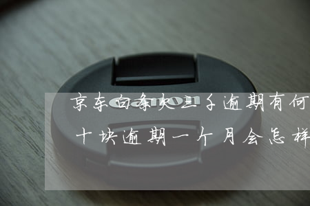 京东白条欠三千逾期有何后果(京东白条欠几十块逾期一个月会怎样)