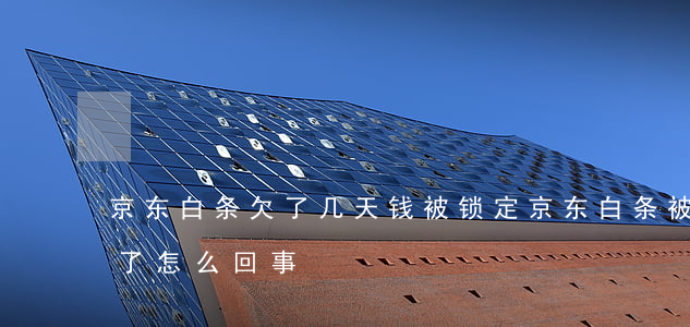 京东白条欠了几天钱被锁定(京东白条被锁定了怎么回事)