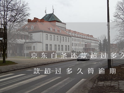 京东白条还款超过多久算逾期-京东白条还款超过多久算逾期