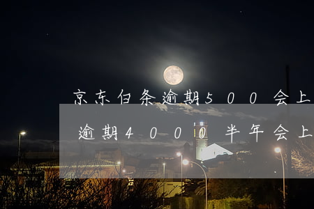 京东白条逾期500会上门催债么(京东白条逾期4000半年,会上门催款吗)