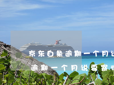 京东白条逾期一个月说要寄律师函(京东白条逾期一个月说要寄律师函)