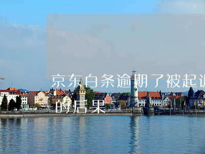 京东白条逾期了被起诉(京东白条逾期被起诉的后果)