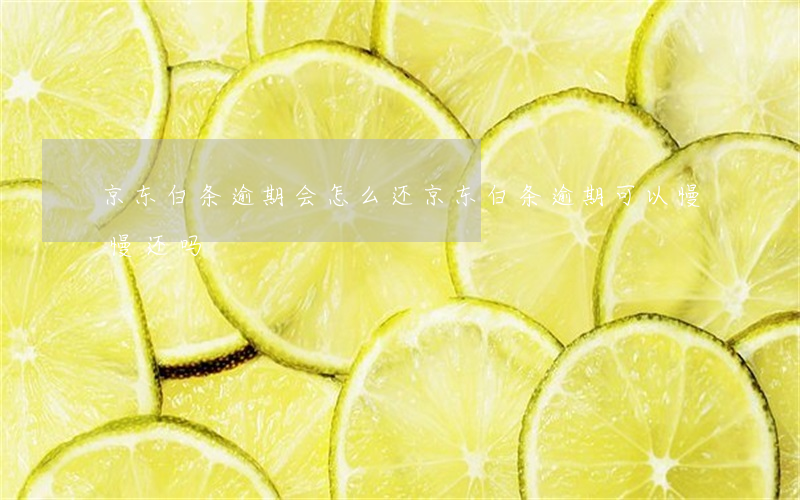 京东白条逾期会怎么还(京东白条逾期可以慢慢还吗)