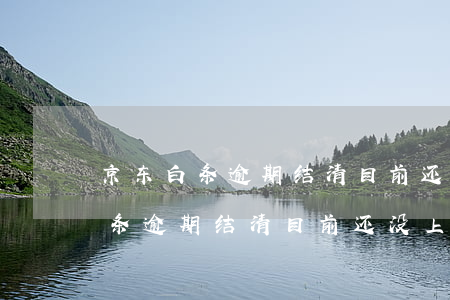 京东白条逾期结清目前还没上征信-京东白条逾期结清目前还没上征信怎么办