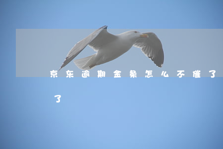 京东逾期金条怎么不催了(京东金条突然不催了)