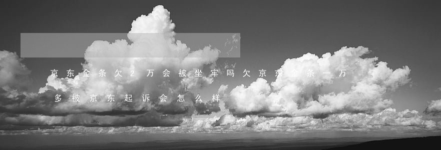京东金条欠2万会被坐牢吗(欠京东金条一万多被京东起诉会怎么样)