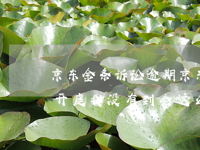 京东金条诉讼逾期 京东金条逾期起诉我,法院开庭我没有到,会这么样