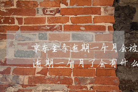 京东金条逾期一个月会被起诉吗-京东金条逾期一个月了会有什么后果?