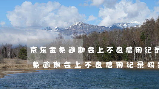 京东金条逾期会上不良信用记录吗-京东金条逾期会上不良信用记录吗知乎