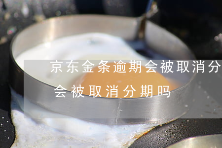 京东金条逾期会被取消分期吗(京东金条逾期会被取消分期吗)