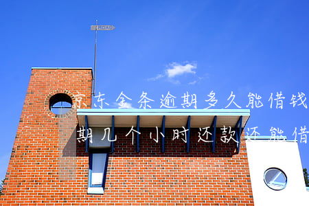 京东金条逾期多久能借钱 京东金条不小心逾期几个小时还款还能借么