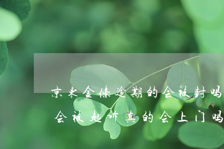 京东金条逾期的会被封吗(京东金条逾期多久会被起诉,真的会上门吗?)