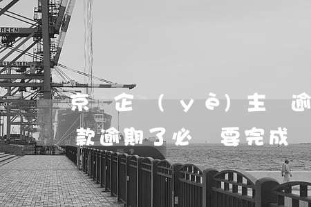 京東企業(yè)主貸逾期分期還款(京東還款逾期了,必須要完成總欠款嗎)