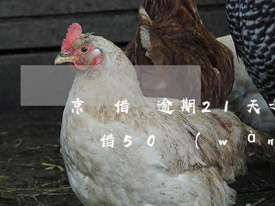 京東借錢逾期21天,之后還了,就不能再借（京東借50萬(wàn)逾期一年）