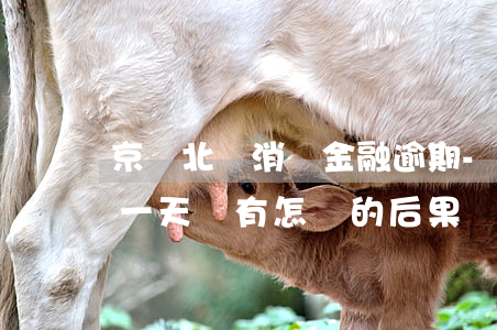京東北銀消費金融逾期-北銀消費金融逾期一天會有怎樣的后果