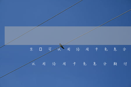 京東可以用信用卡免息分期付款嗎-京東可以用信用卡免息分期付款嗎安全嗎