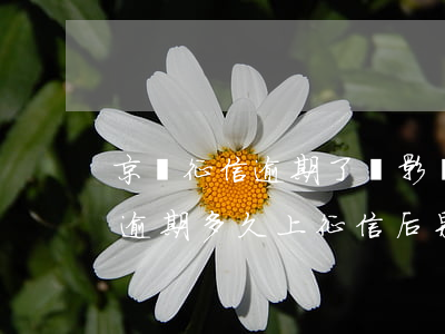 京東征信逾期了會影響上征信嗎-京東借款逾期多久上征信?后果有多嚴(yán)重?