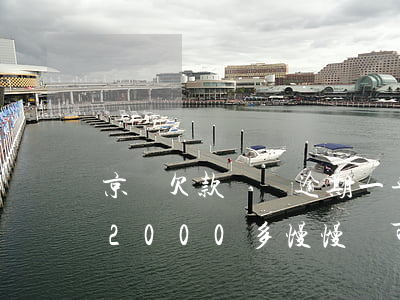 京東欠款兩萬逾期一年要還多少錢(京東欠了2000多慢慢還可以嗎逾期3個多月了)