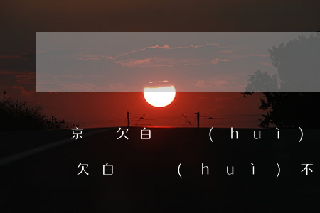 京東欠白條會(huì)不能買東西嗎(京東欠白條會(huì)不能買東西嗎)