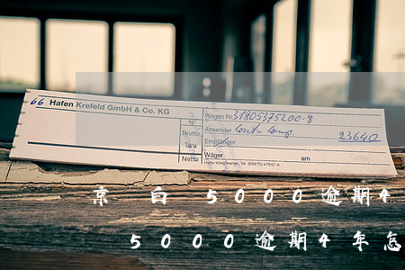 京東白條5000逾期4年怎么辦-京東白條5000逾期4年怎么辦啊