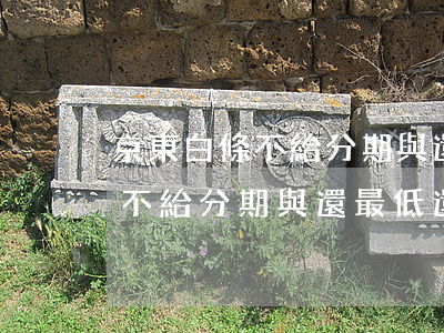 京東白條不給分期與還最低還款-京東白條不給分期與還最低還款有關(guān)系嗎