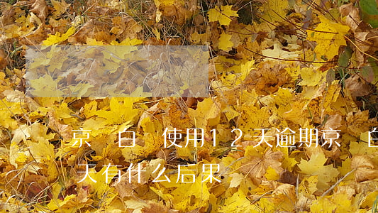 京東白條使用12天逾期(京東白條逾期十幾天有什么后果)