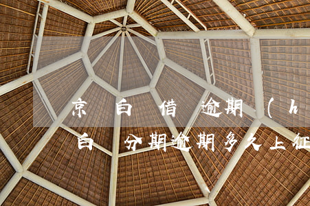 京東白條借唄逾期會(huì)怎么樣(京東白條分期逾期多久上征信?借唄逾期幾天上征信)