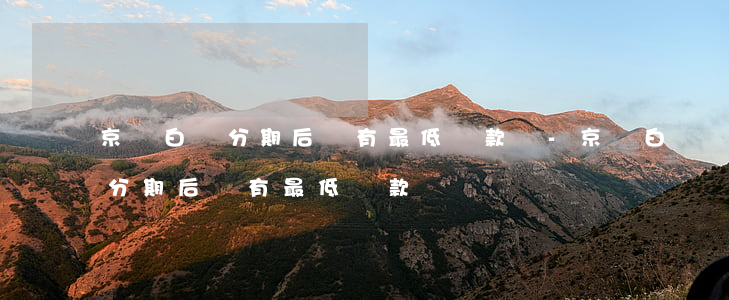 京東白條分期后還有最低還款嗎-京東白條分期后還有最低還款嗎