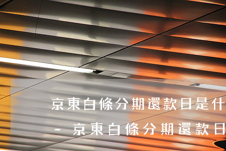 京東白條分期還款日是什么時(shí)候-京東白條分期還款日是什么時(shí)候還