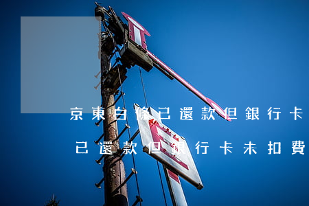 京東白條已還款但銀行卡未扣費-京東白條已還款但銀行卡未扣費怎么辦