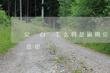 京東白條怎么算是逾期(京東白條逾期是什么意思)