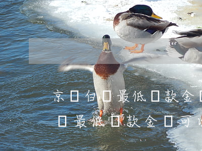 京東白條最低還款金額可以修改嘛-京東白條最低還款金額可以修改嘛安全嗎