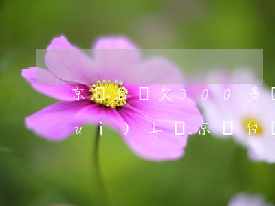 京東白條欠300多會(huì)不會(huì)上門(京東白條欠幾百塊錢會(huì)不會(huì)有人上門?)