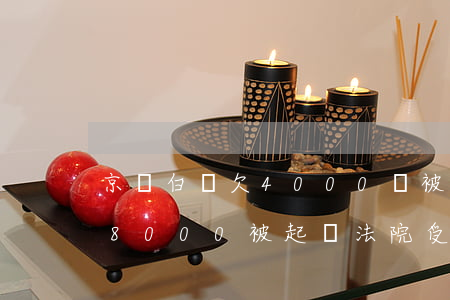 京東白條欠4000會被起訴嗎(京東白條欠8000被起訴法院受理嗎)