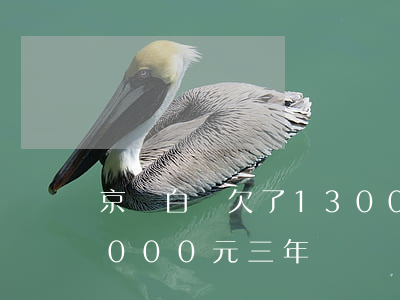 京東白條欠了1300一年了(欠京東白條6000元三年)