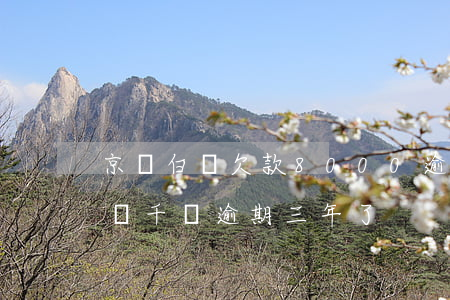 京東白條欠款8000逾期5年(欠京東白條兩千塊逾期三年了)