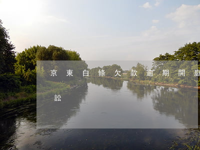 京東白條欠款逾期開庭通知(京東白條逾期訴訟)