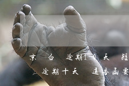 京東白條逾期10天發短信寄信函-京東白條逾期十天發通告函要求全部還款