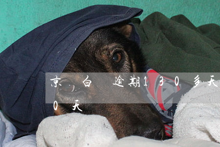 京東白條逾期130多天（京東白條逾期310天）
