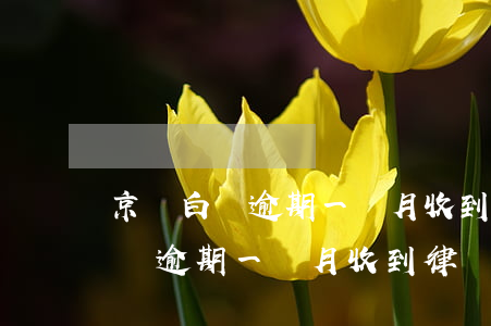 京東白條逾期一個月收到律師電話-京東白條逾期一個月收到律師函