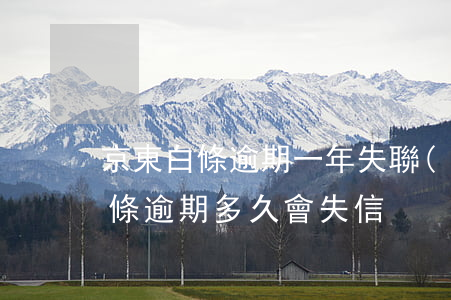 京東白條逾期一年失聯(lián)(京東白條逾期多久會失信)