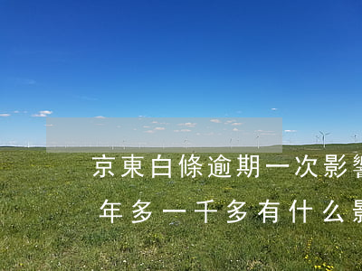 京東白條逾期一次影響大嗎(京東白條逾期一年多一千多有什么影響嗎)