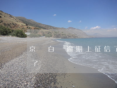 京東白條逾期上征信了(京東白條逾期上征信了沒)