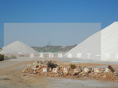 京東白條逾期了一次沒額度了(京東白條逾期了額度怎么要回來)