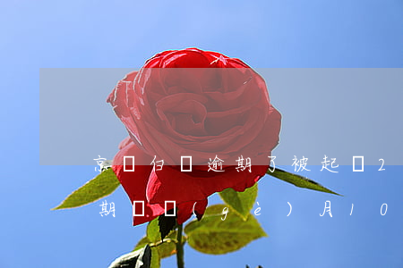 京東白條逾期了被起訴2018(京東白條逾期兩個(gè)月10000元說要起訴)