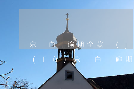 京東白條逾期全款結(jié)清多久恢復(fù)(京東白條逾期,還完后多長(zhǎng)時(shí)間恢復(fù)使用)