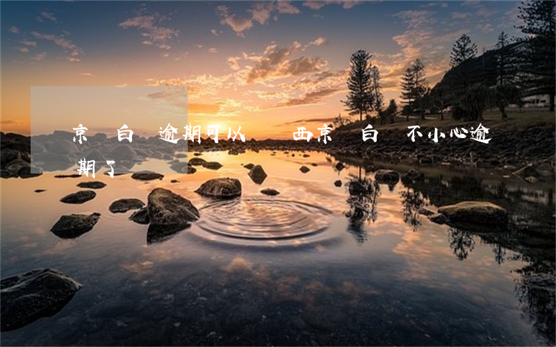 京東白條逾期可以買東西(京東白條不小心逾期了)