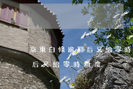 京東白條逾期后又給零時額度（京東白條逾期后又給零時額度）
